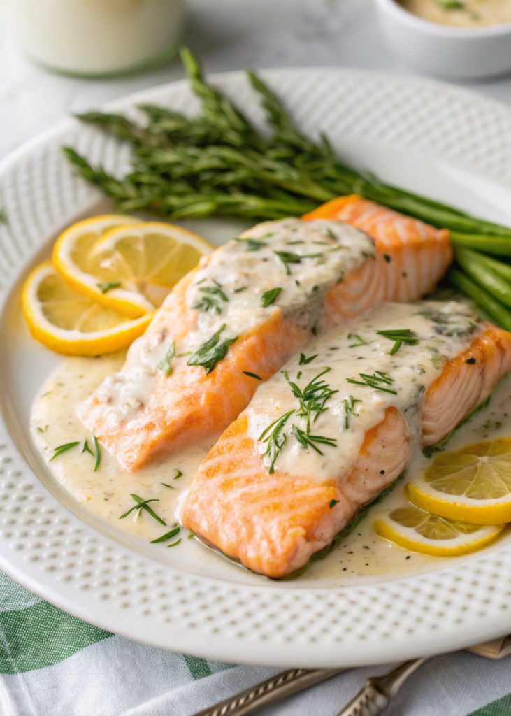 Creamy Lemon Dill Salmon