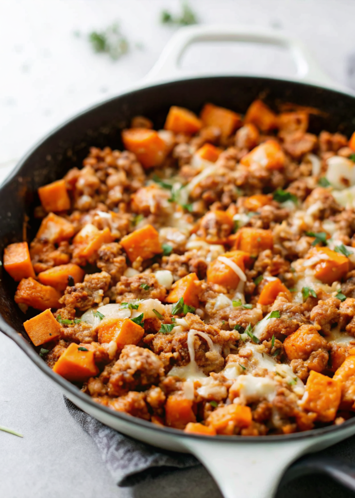 Ground Turkey Sweet Potato Skillet