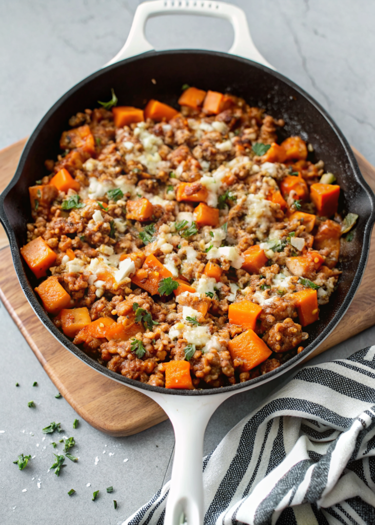 Ground Turkey Sweet Potato Skillet