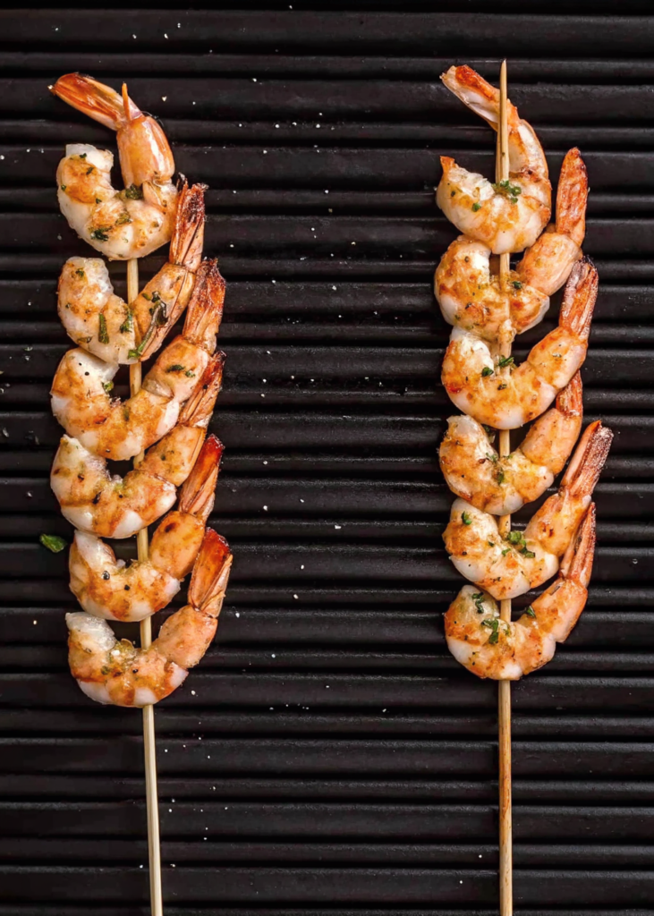 Lemon Risotto with Grilled Shrimp