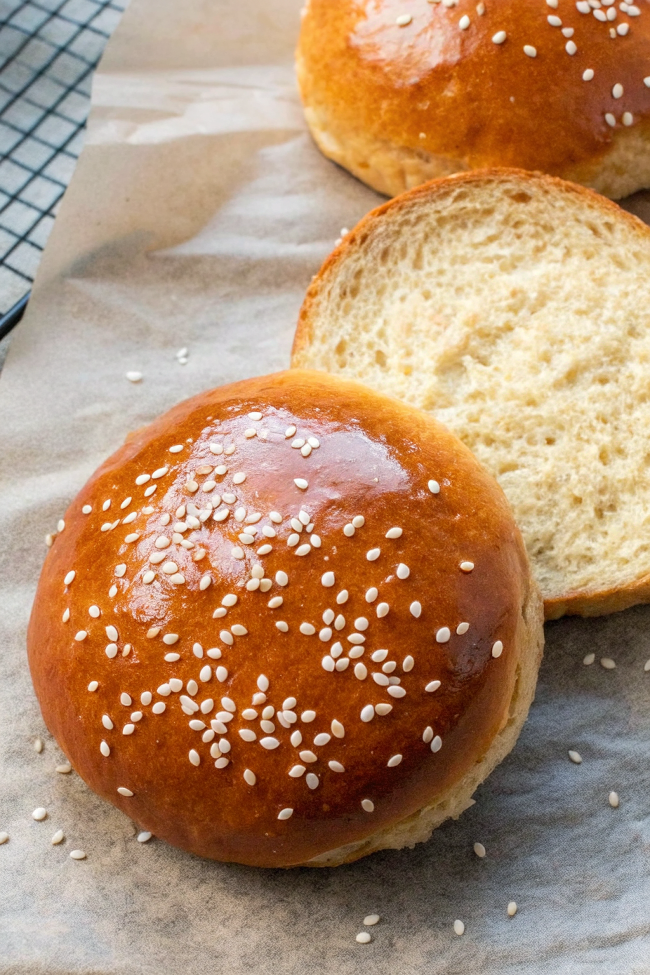 Brioche Hamburger Buns