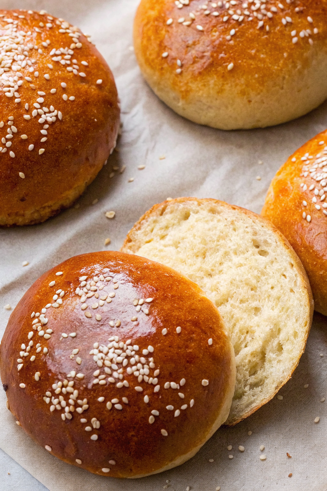 Brioche Hamburger Buns