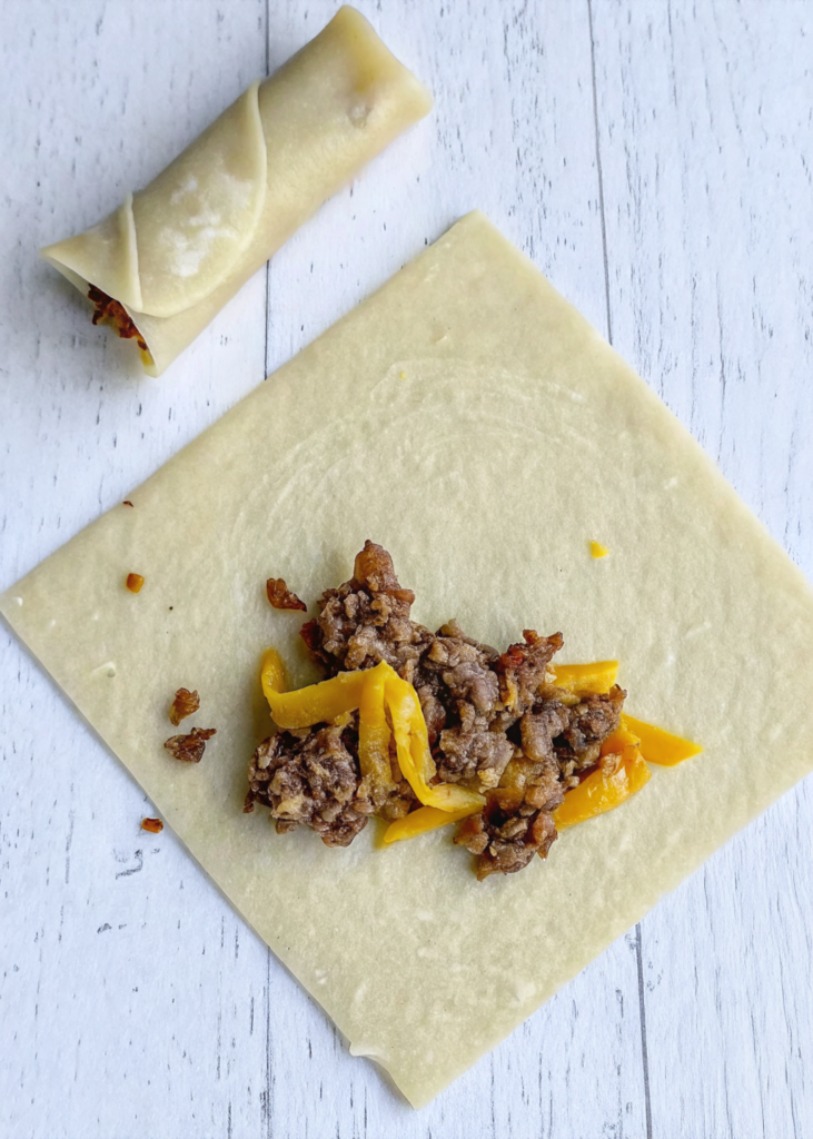 Cheeseburger Egg Rolls