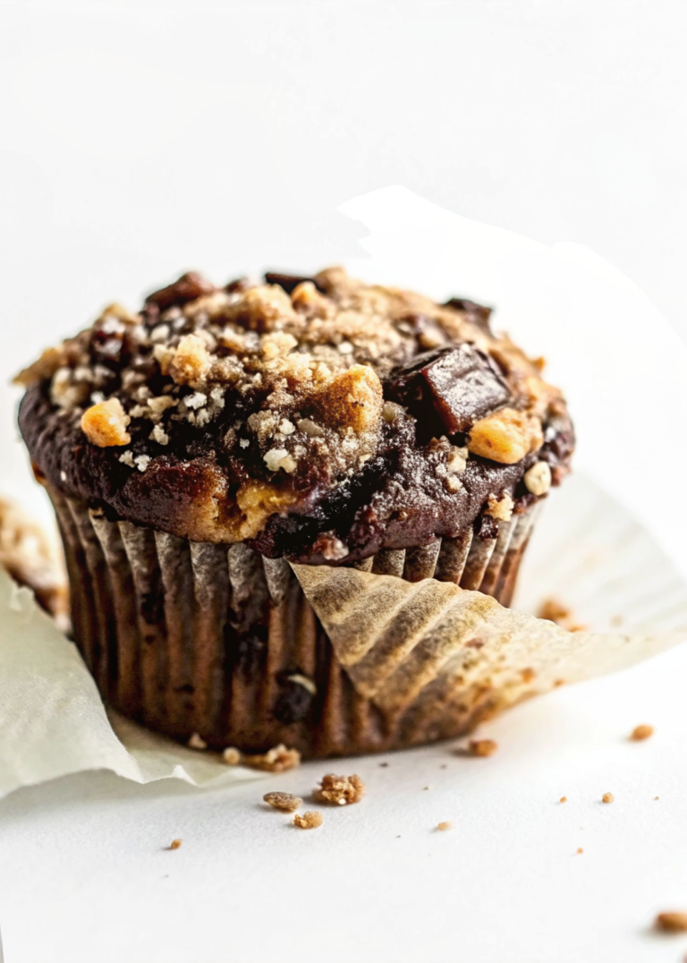 Chocolate Coffee Toffee Crunch Muffins
