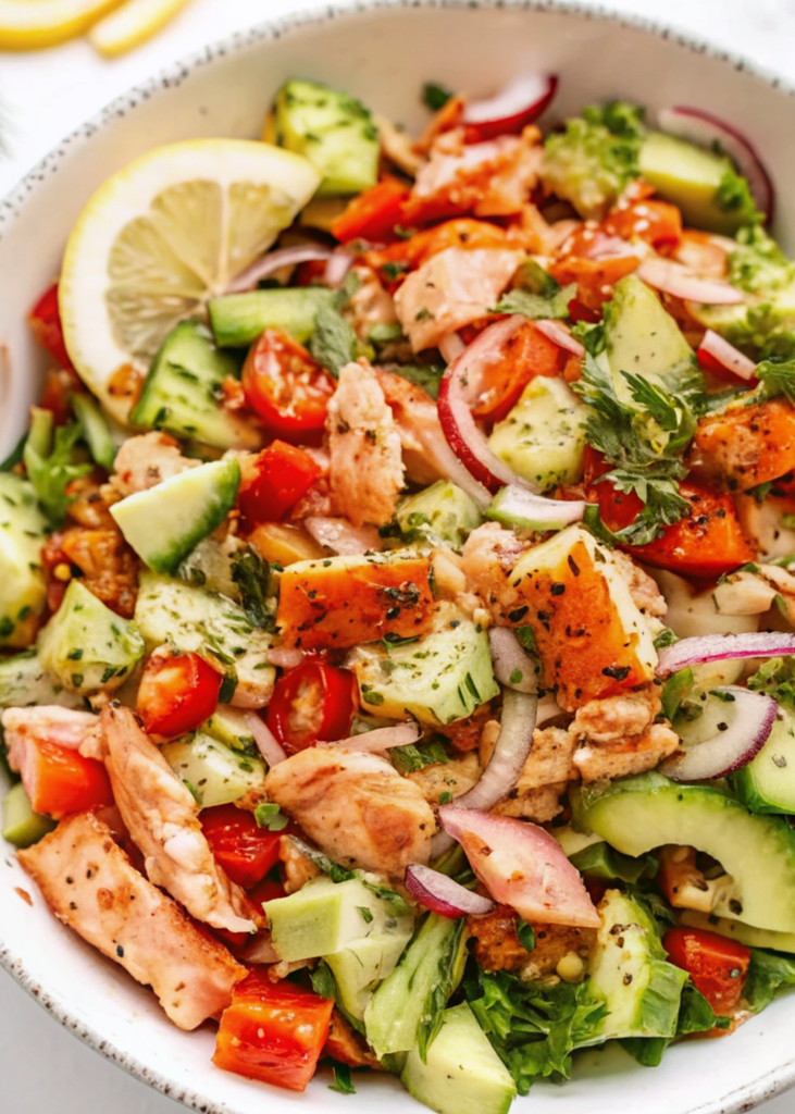 Chopped Salmon Salad