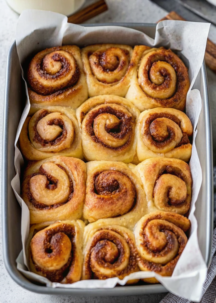 Eggnog Cinnamon Rolls