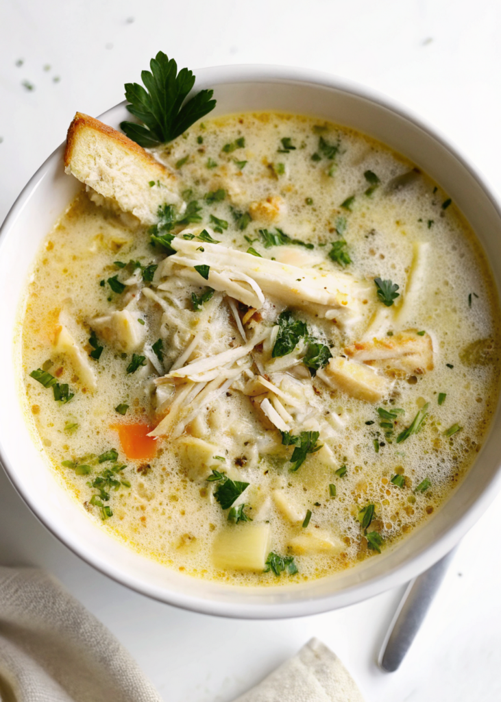 Garlic Parmesan Chicken Soup Recipe