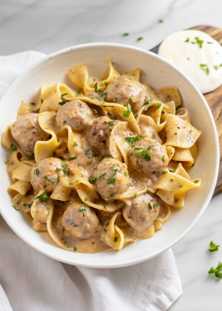 Meatball Stroganoff