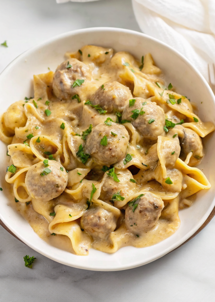 Meatball Stroganoff
