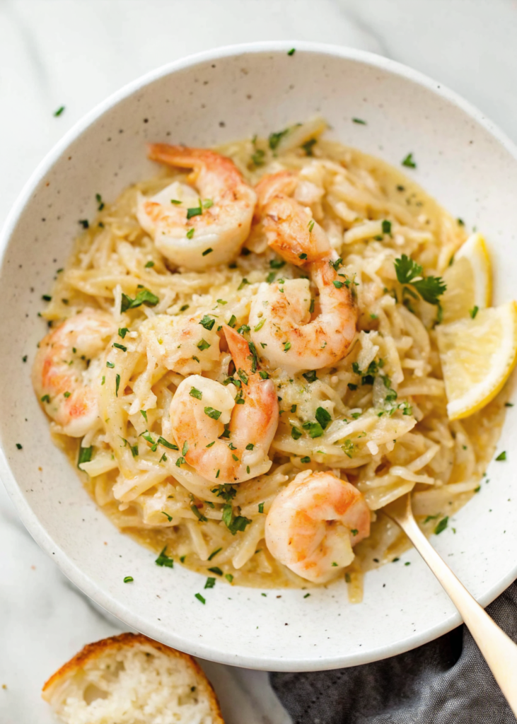 Shrimp Scampi Orzo