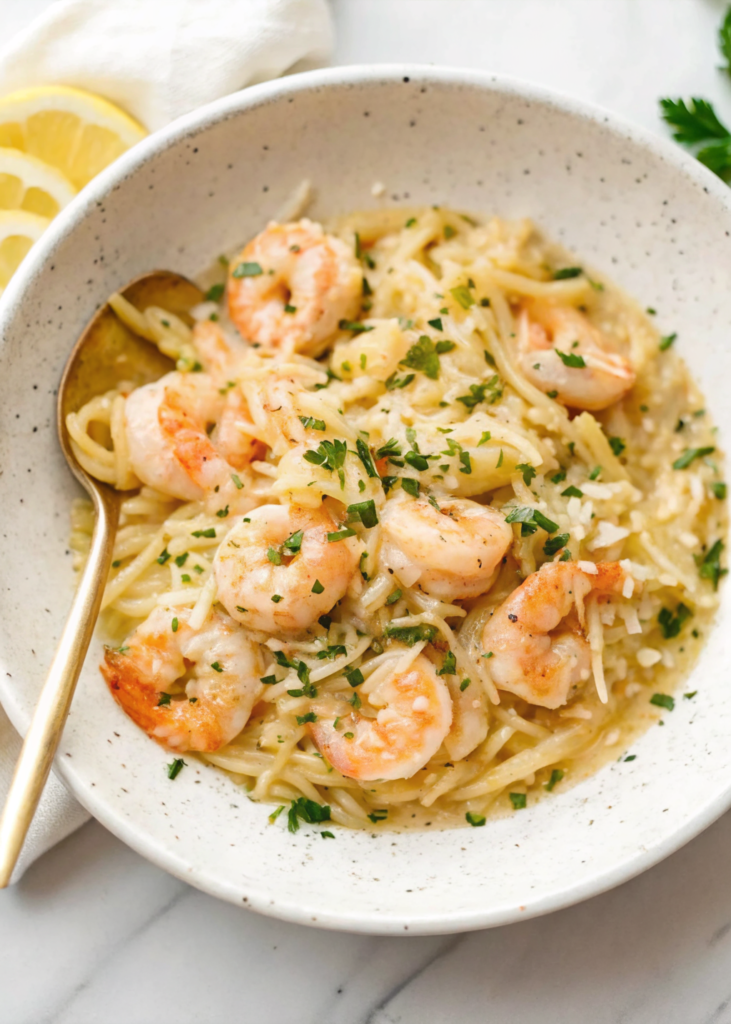 Shrimp Scampi Orzo