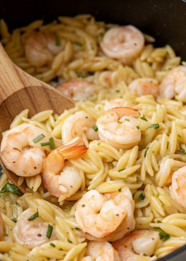 Shrimp Scampi Orzo