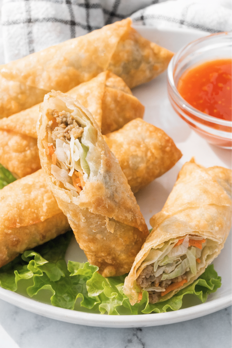 Air Fryer Frozen Egg Rolls