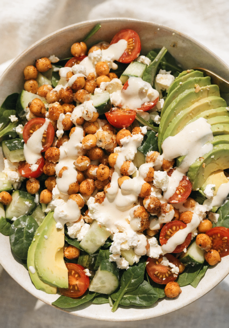 Crispy Chili Lime Chickpea Salad
