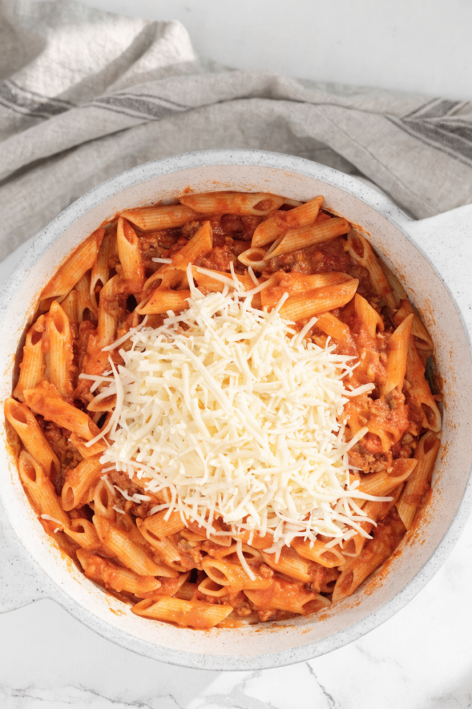 Ground Beef and Pasta Bake