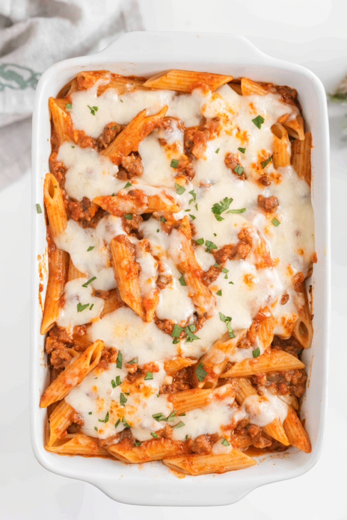 Ground Beef and Pasta Bake