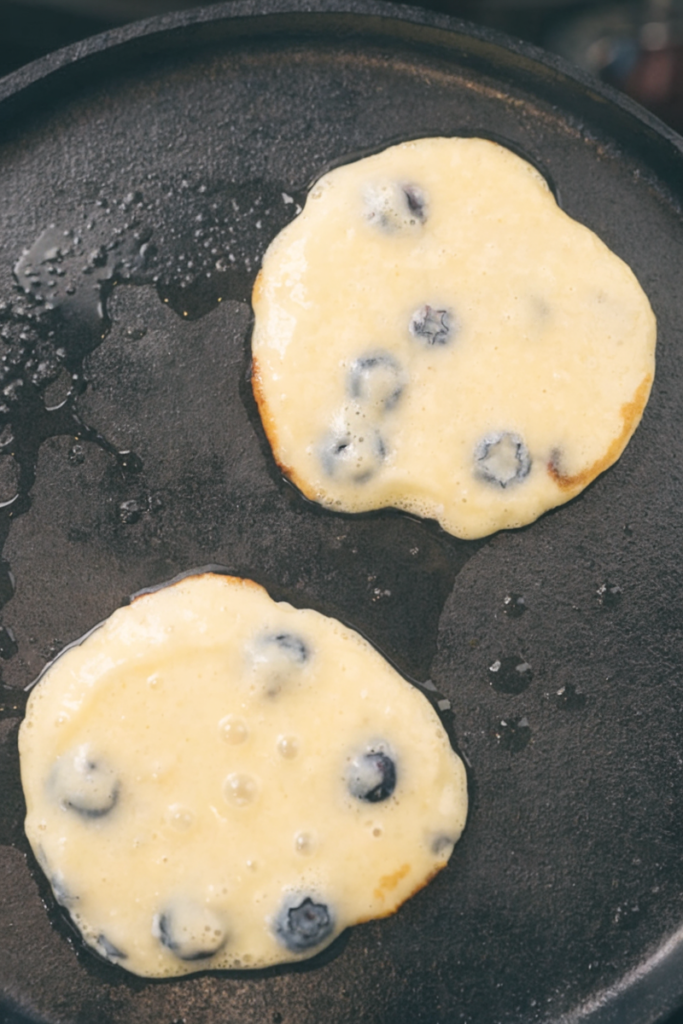 Lemon Blueberry Ricotta Pancakes