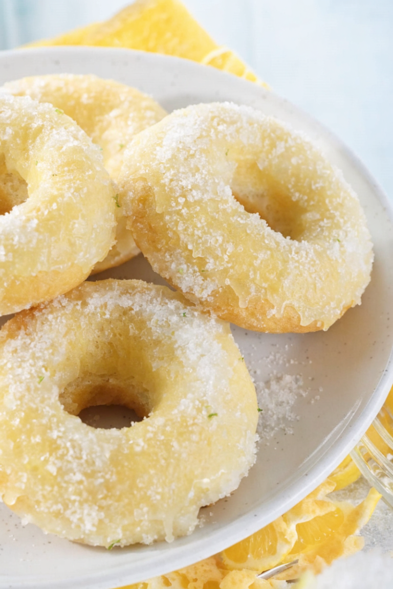 Lemon Sugar Baked Donuts