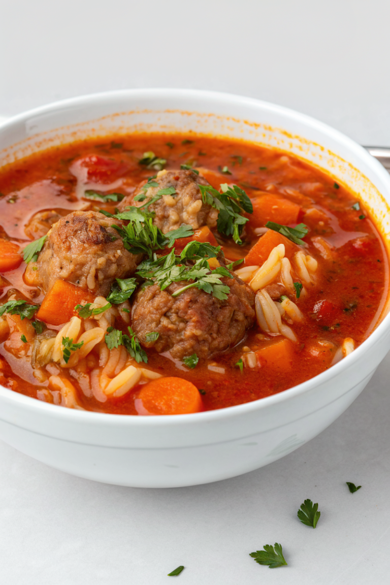 Turkish Meatball Soup