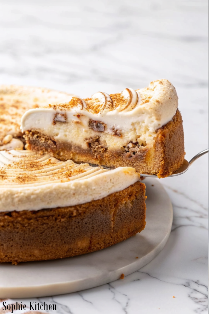 Vegan Cinnamon Roll Cheesecake