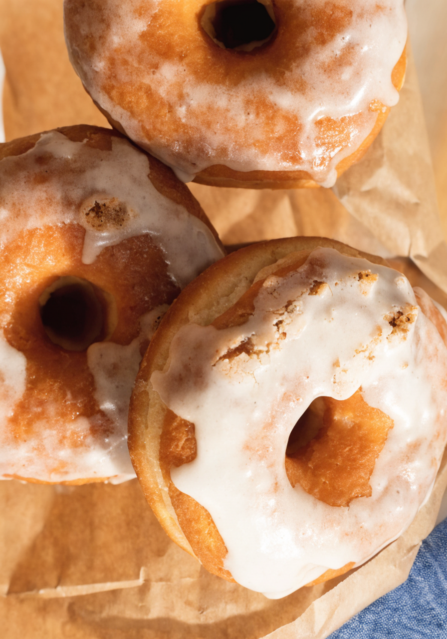 Baked Apple Cider Doughnuts with Maple Glaze
