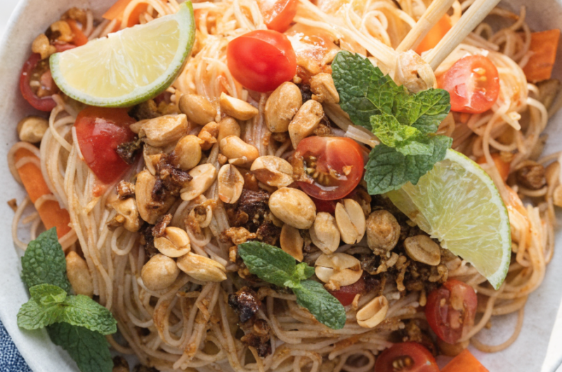 Chili Crisp Glass Noodle Salad