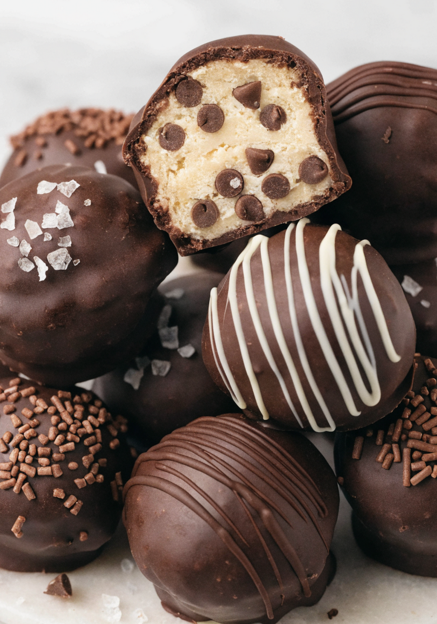 Chocolate Covered Cookie Dough Bites