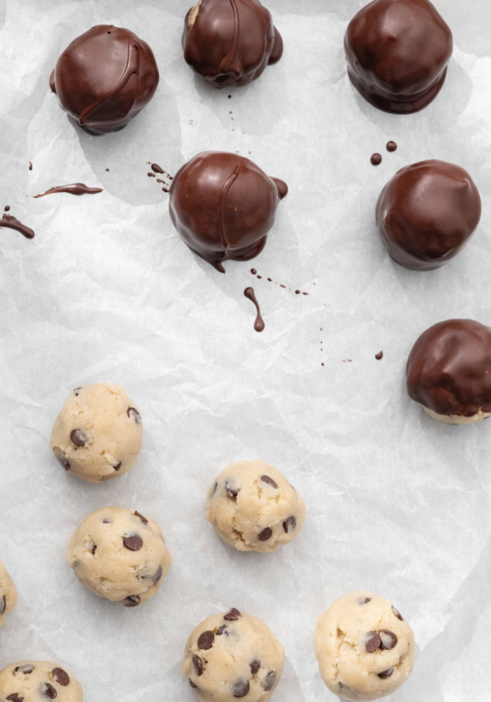 Chocolate Covered Cookie Dough Bites