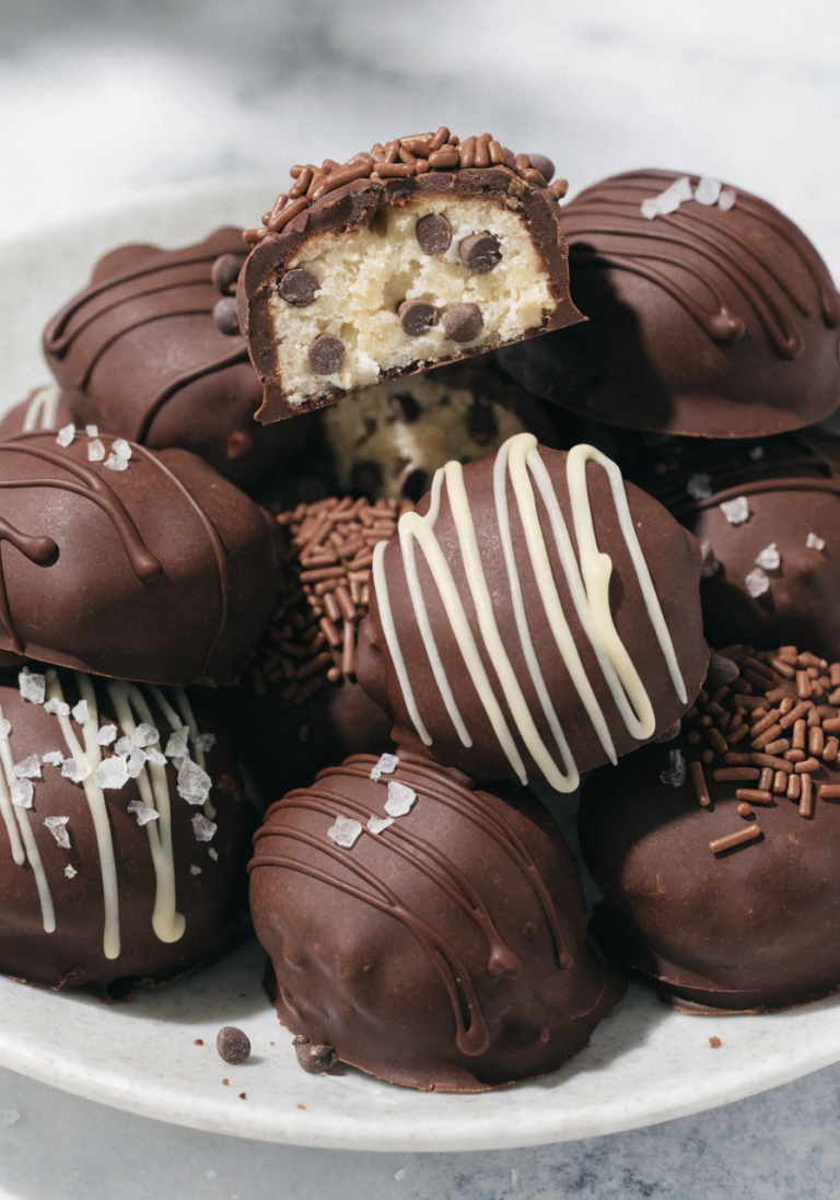 Chocolate Covered Cookie Dough Bites