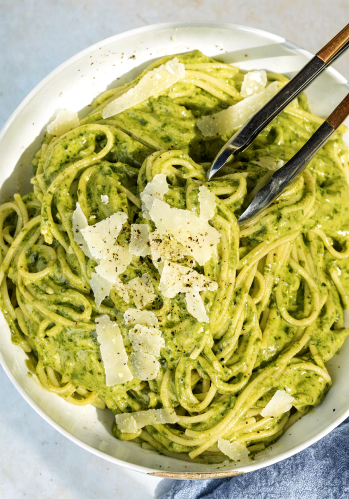 Creamy Avocado Spinach Pasta