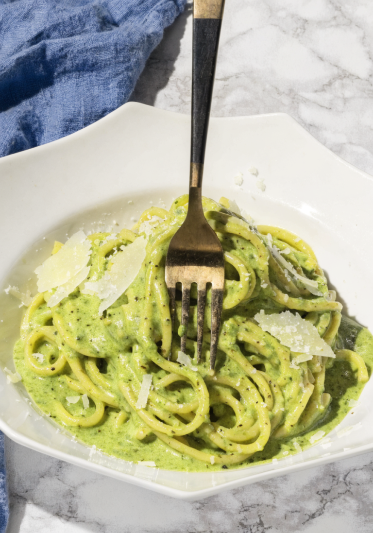 Creamy Avocado Spinach Pasta