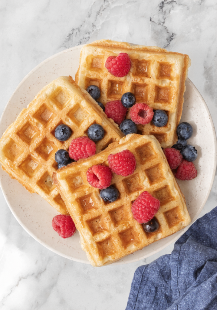 Easy Cottage Cheese Waffles