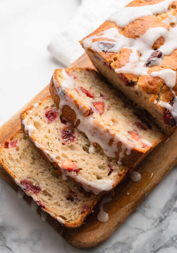 Glazed Strawberry Bread
