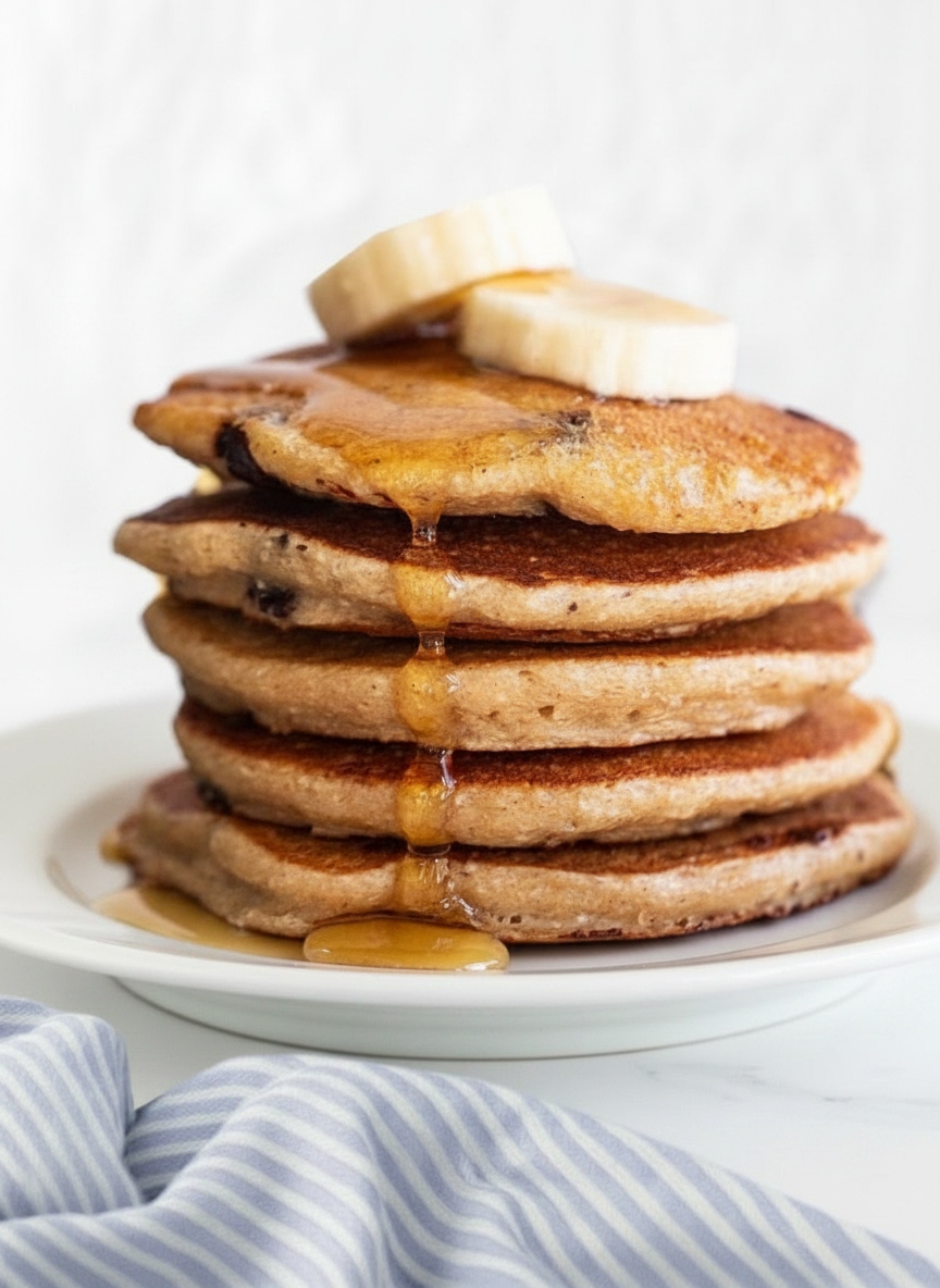 Banana Cottage Cheese Pancakes