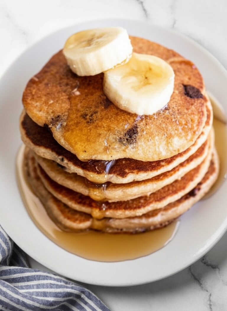 Banana Cottage Cheese Pancakes