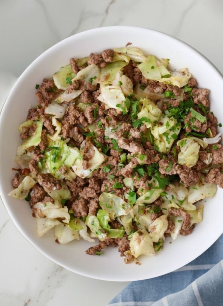 Ground Beef and Cabbage