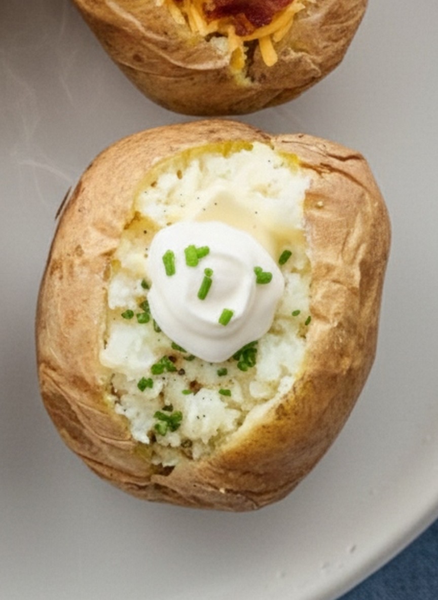 Microwaved Baked Potato