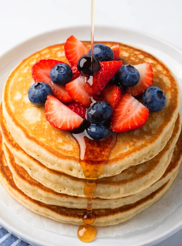 Perfect Fluffy Sour Cream Pancakes