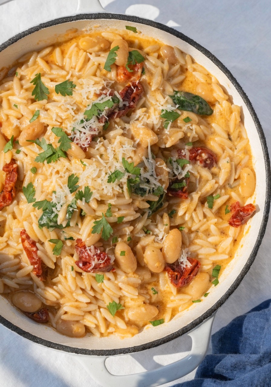 White Bean Orzo