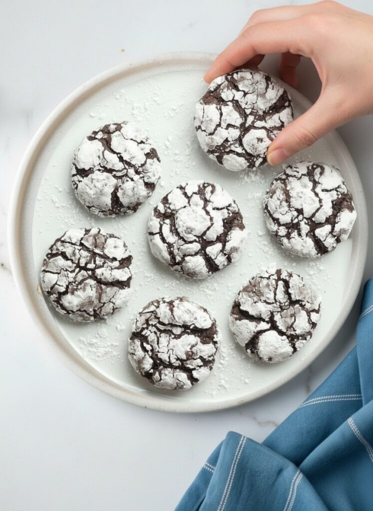 Brownie Crinkle Cookies Recipe