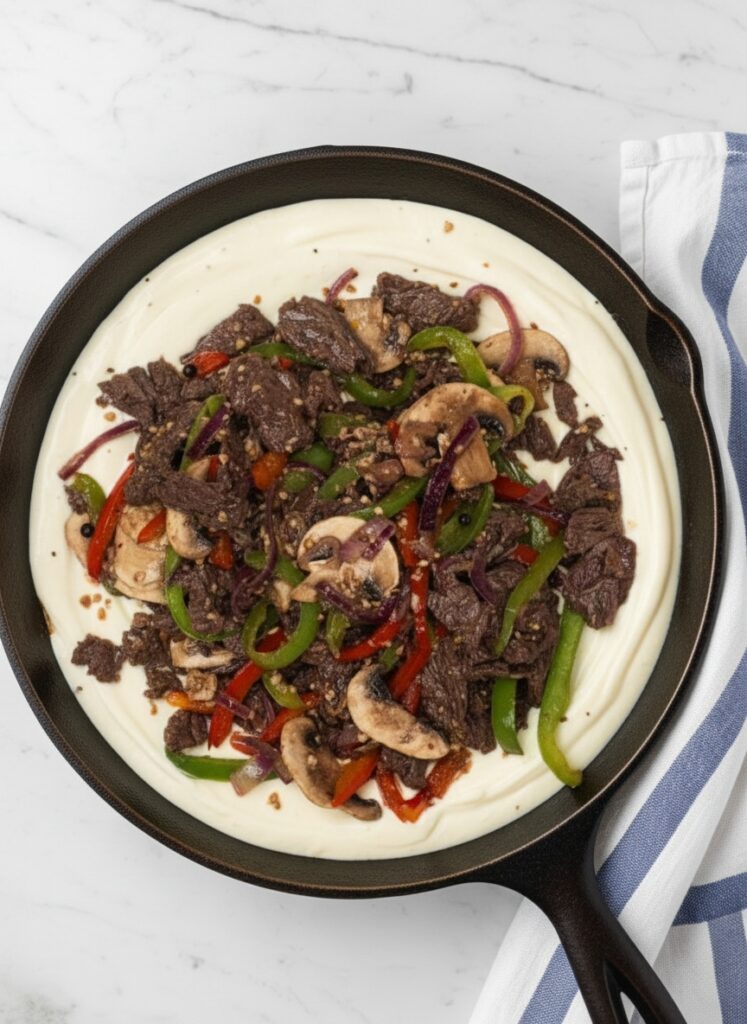 Philly Cheesesteak Pasta