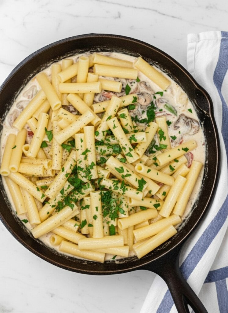 Philly Cheesesteak Pasta