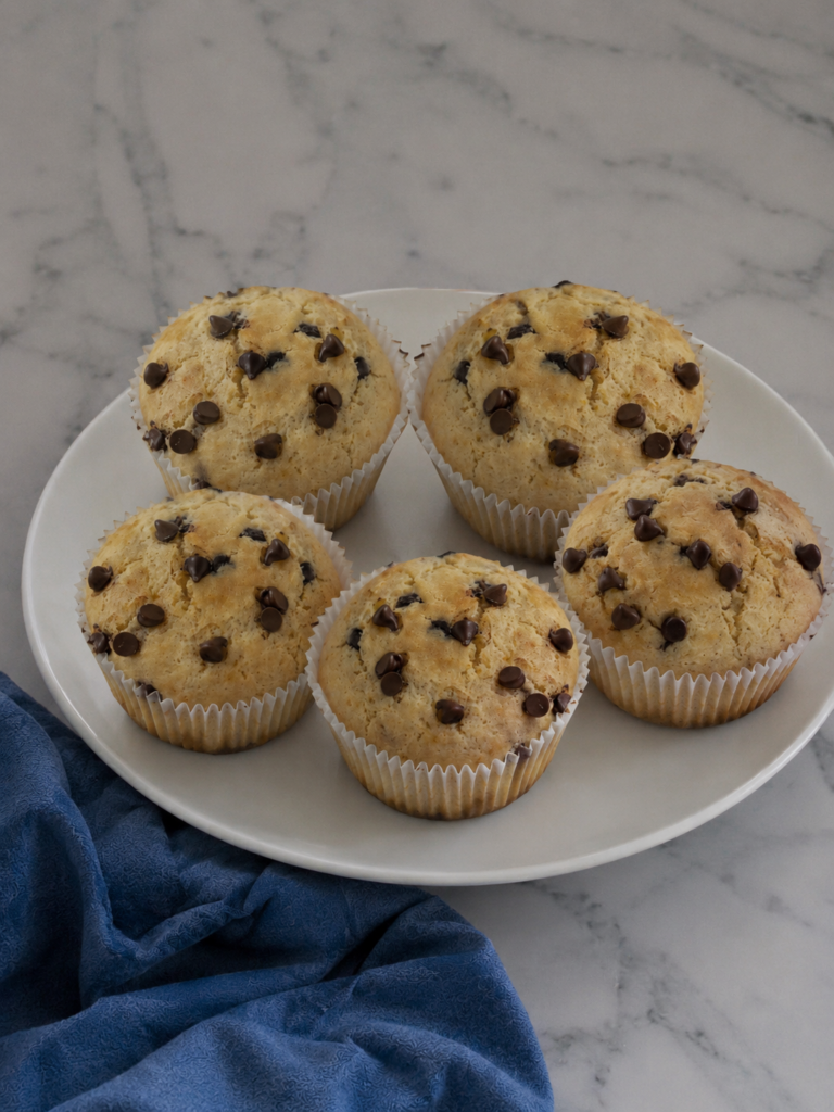 Greek Yogurt Chocolate Chip Muffins