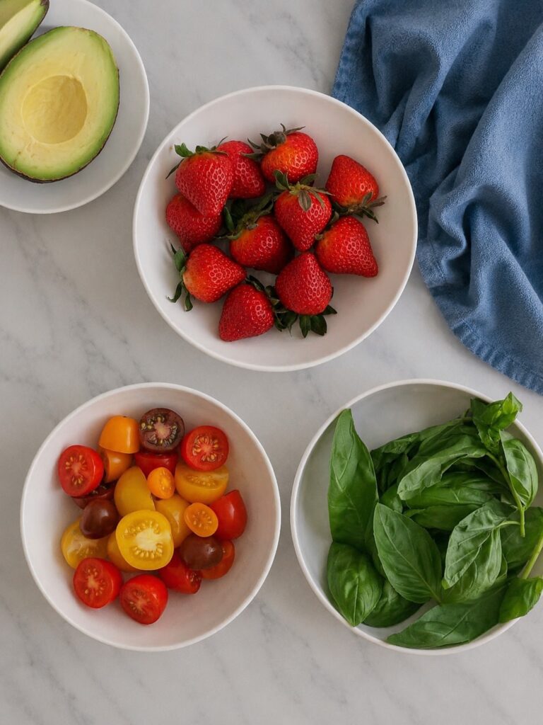Strawberry Balsamic Pasta Salad