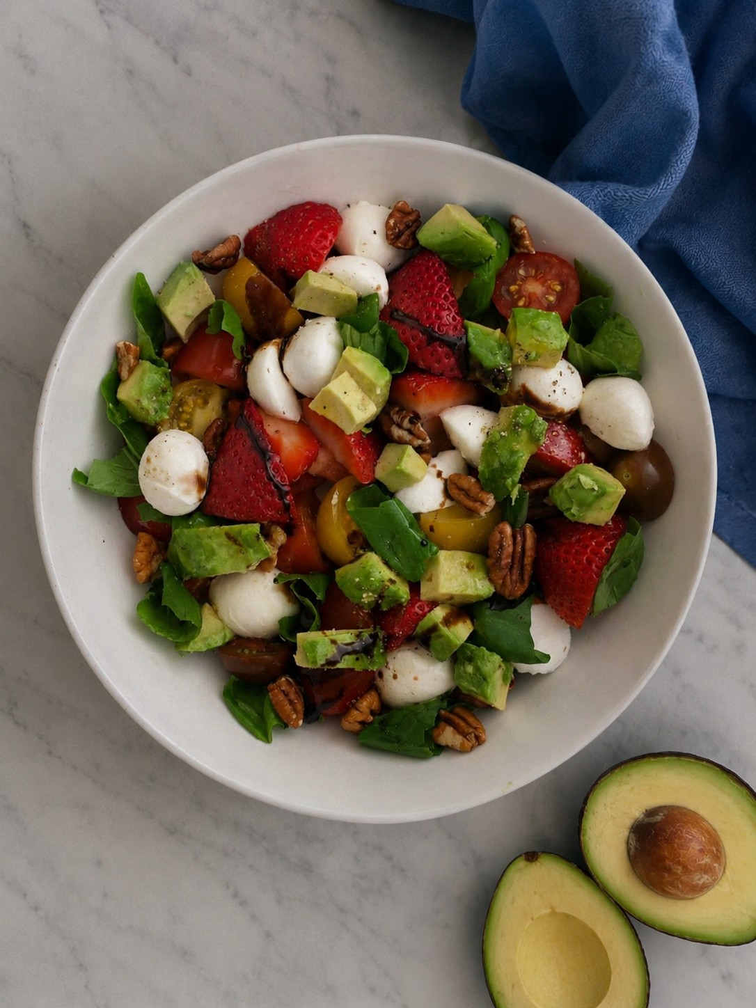 Strawberry Balsamic Pasta Salad