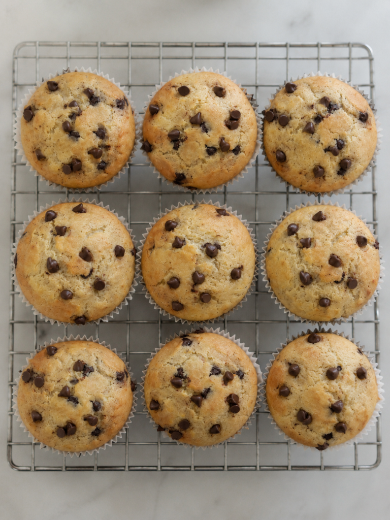 Greek Yogurt Chocolate Chip Muffins