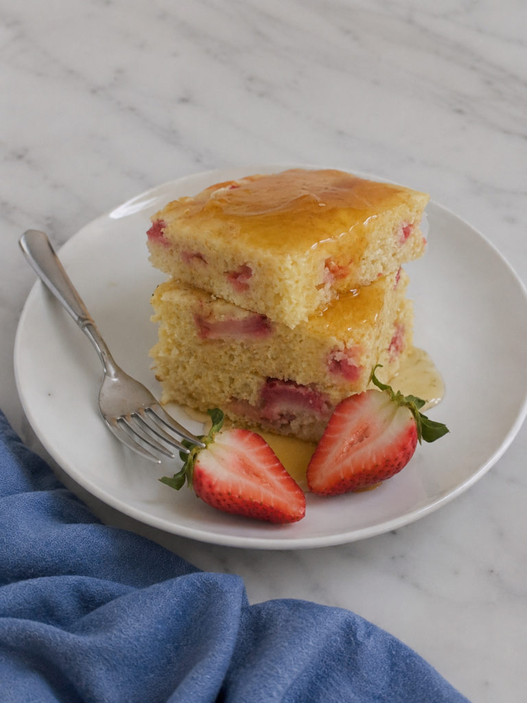 Sheet Pan Strawberry Pancakes