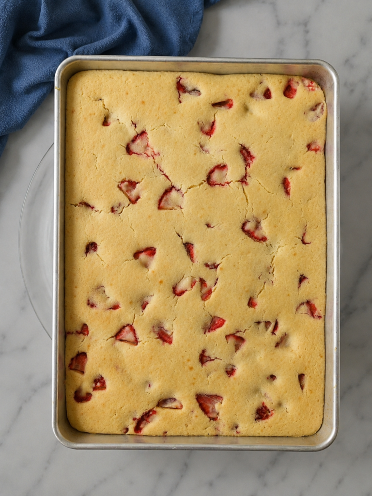 Sheet Pan Strawberry Pancakes